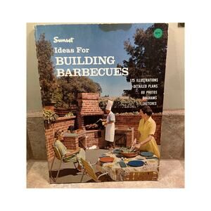 VINTAGE Sunset Ideas for Building Barbecues 1965 OUTDOOR‎ DESIGN Book HOW TO
